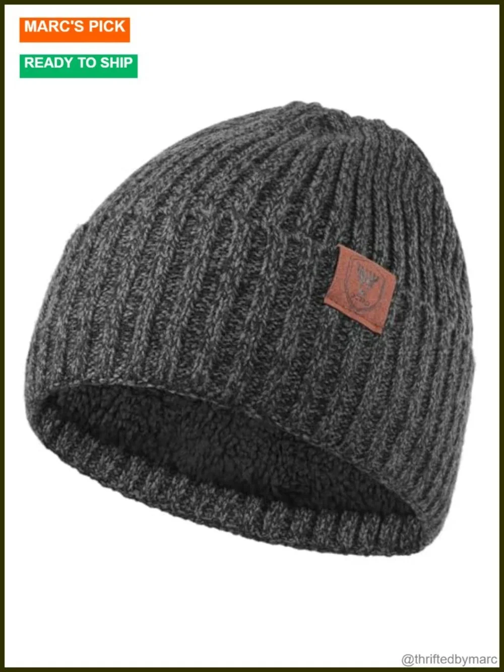 Thermal Polar Fleece Knit Beanie Winter Hat Snow Skull Cap Unisex Stretchy